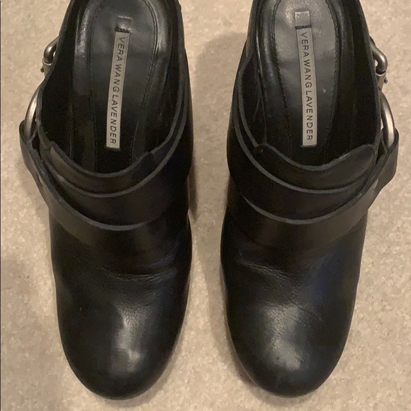 Black Vera Wang Lavender label booties. - Picture 2 of 6